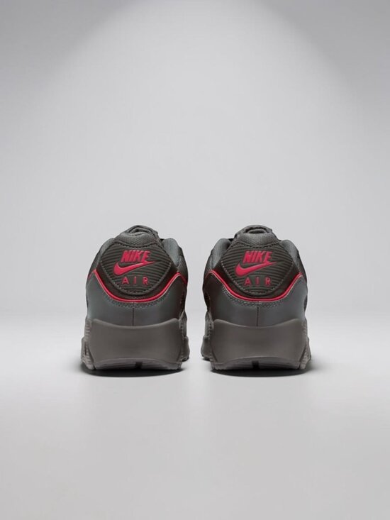 Nike Air Max 90 Premium Iron Grey/University Red Mens Shoes HV4517 001 NEW main image 5